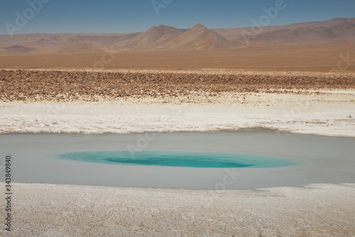 Road to the Hidden Lagoons of Baltinache. San Pedro de Atacama, Antofagasta - Chile. Desert. Andes Range & Route B241..