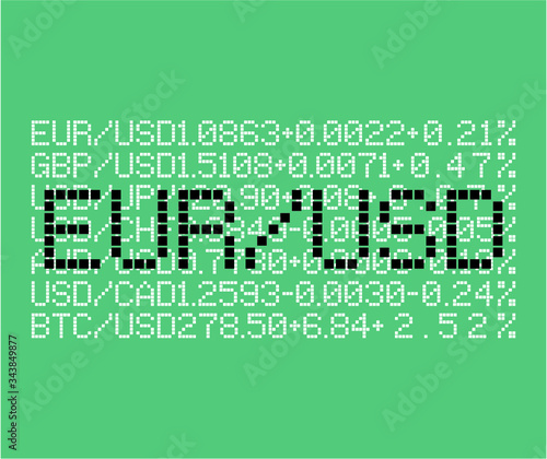 usd and euro exchange graphic design vector art