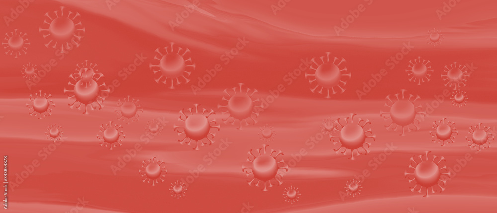 
coronavirus background, banner, color, material, virus, medicine, print, web