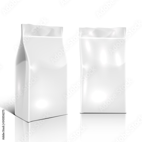 Blank Foil Or Paper Food Pouch Snack Sachet Bag