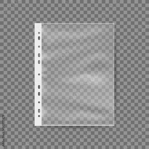 2D Empty Plastic Bag For A4 Sheet