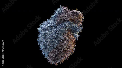 Beating heart made from barbed wire suggesting envy, anger, and hatred. It symbolizes being aggressive, mad, evil, hostile, or terror. It infers feeling rage, jealousy, or revenge. 4K Loop Isolated