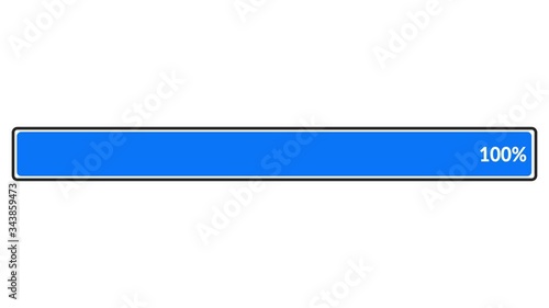 4K Loading Bar Percentage Animation Loading Progress Bar, Upload / Download Graphic Element