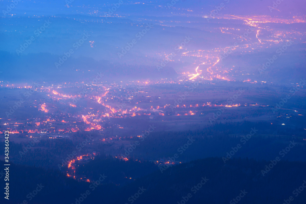Zakopane night view