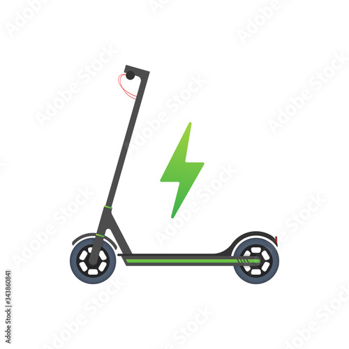 Electric Scooter Icon. Modern lifestyle. Eco transport for city lifestyle. Scooter. Vector stock illustration.