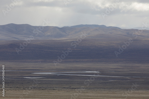 The vast wilderness of Khogno Khan national park, Mongolia. photo