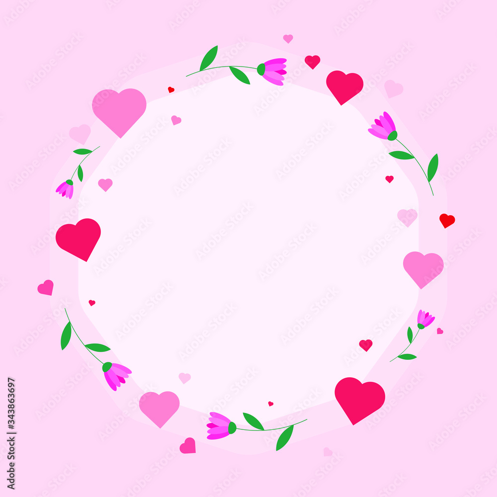 This is a cute Valentine’s Day background. Cute vector card. Could be used for Valentine’s Day, Women’s Day, Mother’s Day