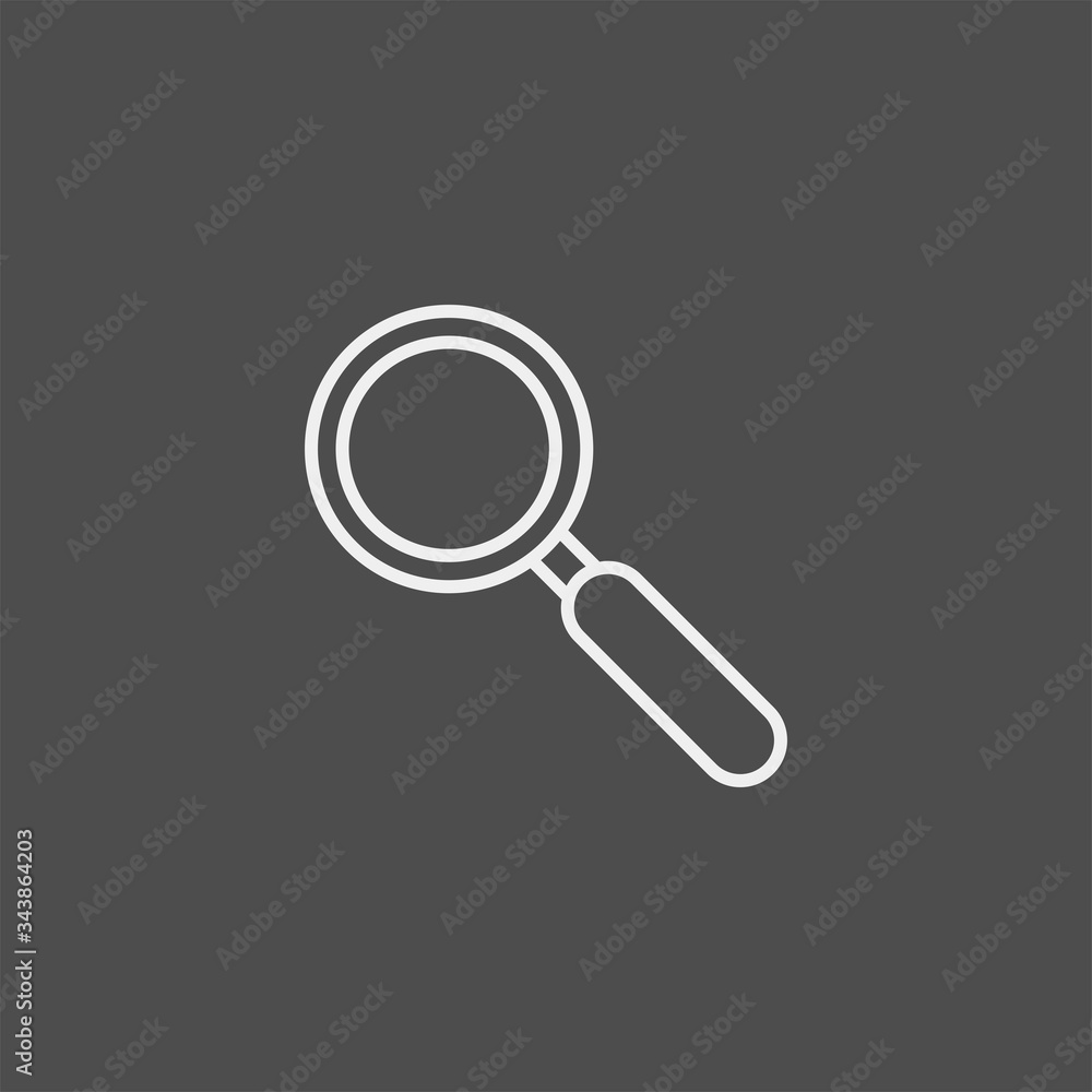 Magnifier flat vector icon. Search flat vector icon Magnifier flat vector icon. Search flat vector icon
