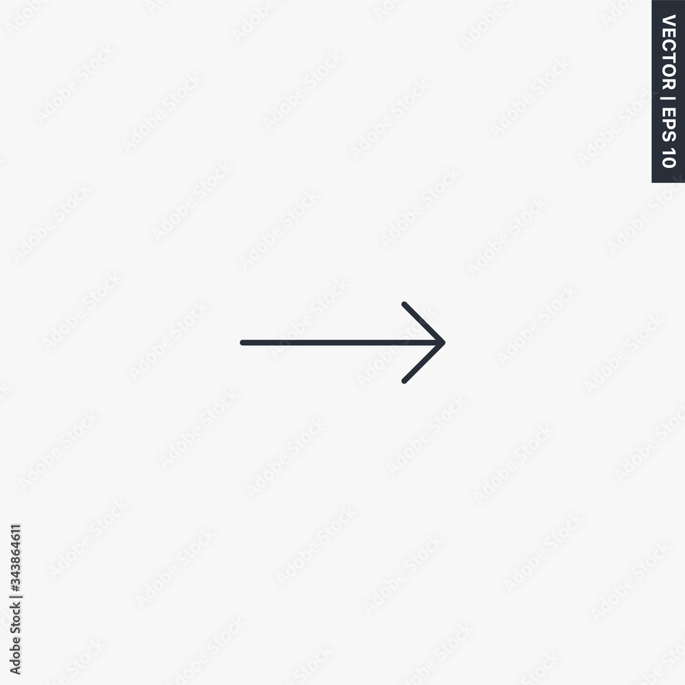 Next, forward arrow, linear style sign for mobile concept and web design Next, forward arrow, linear style sign for mobile concept and web design