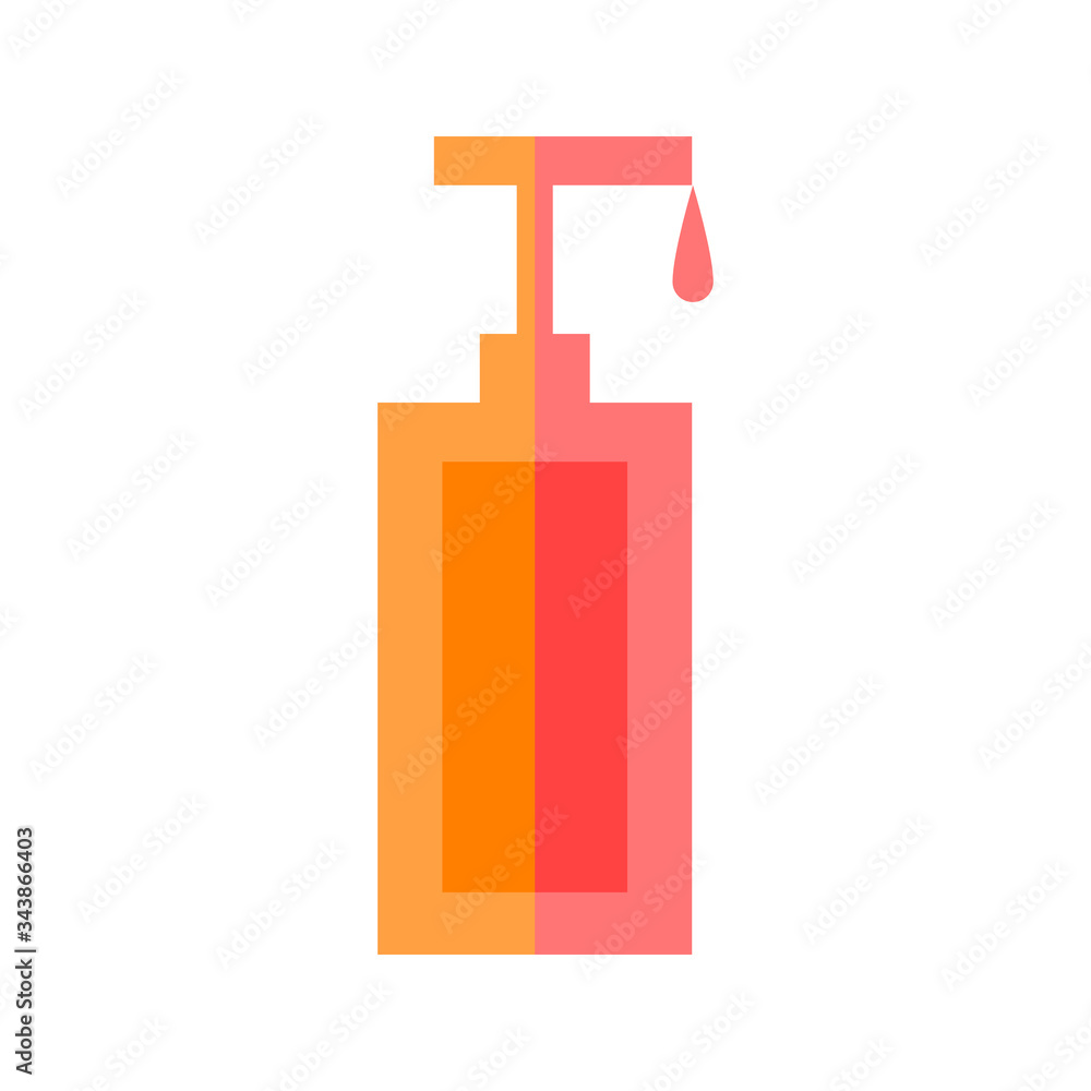 Hand sanitizer for soap or antibacterial gel icon vector Hand sanitizer for soap or antibacterial gel icon vector