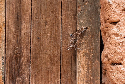 old wooden door