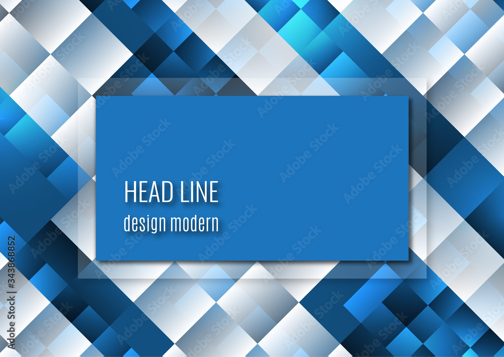 Obraz premium Tech abstract geometric background. Overlapping squares. Corporate design. Vector