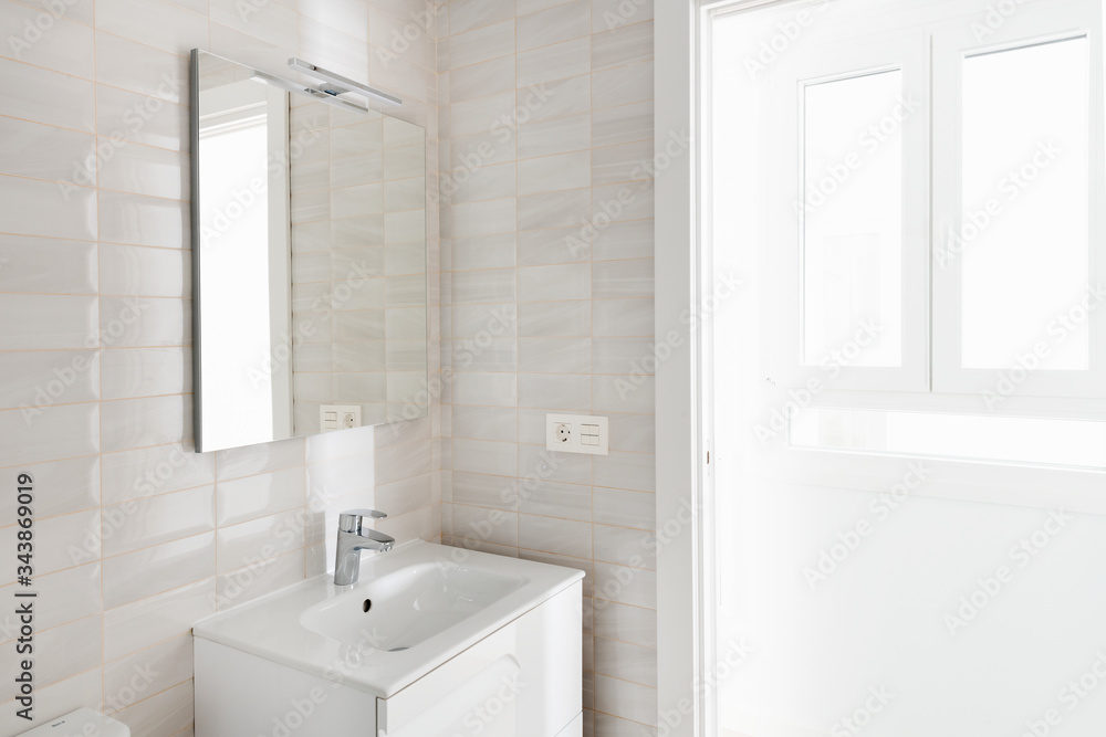Interior of clean modern bathroom Interior of clean modern bathroom