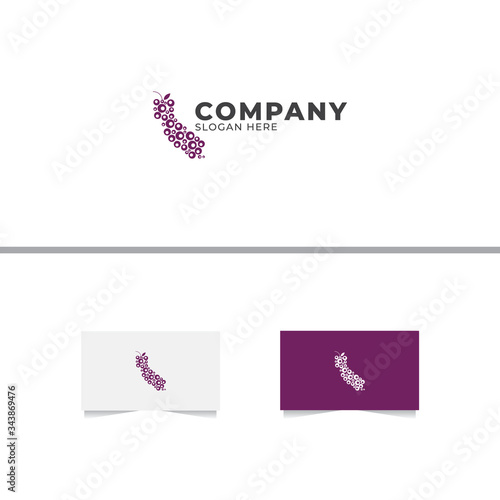 California Wine Logo Design Template