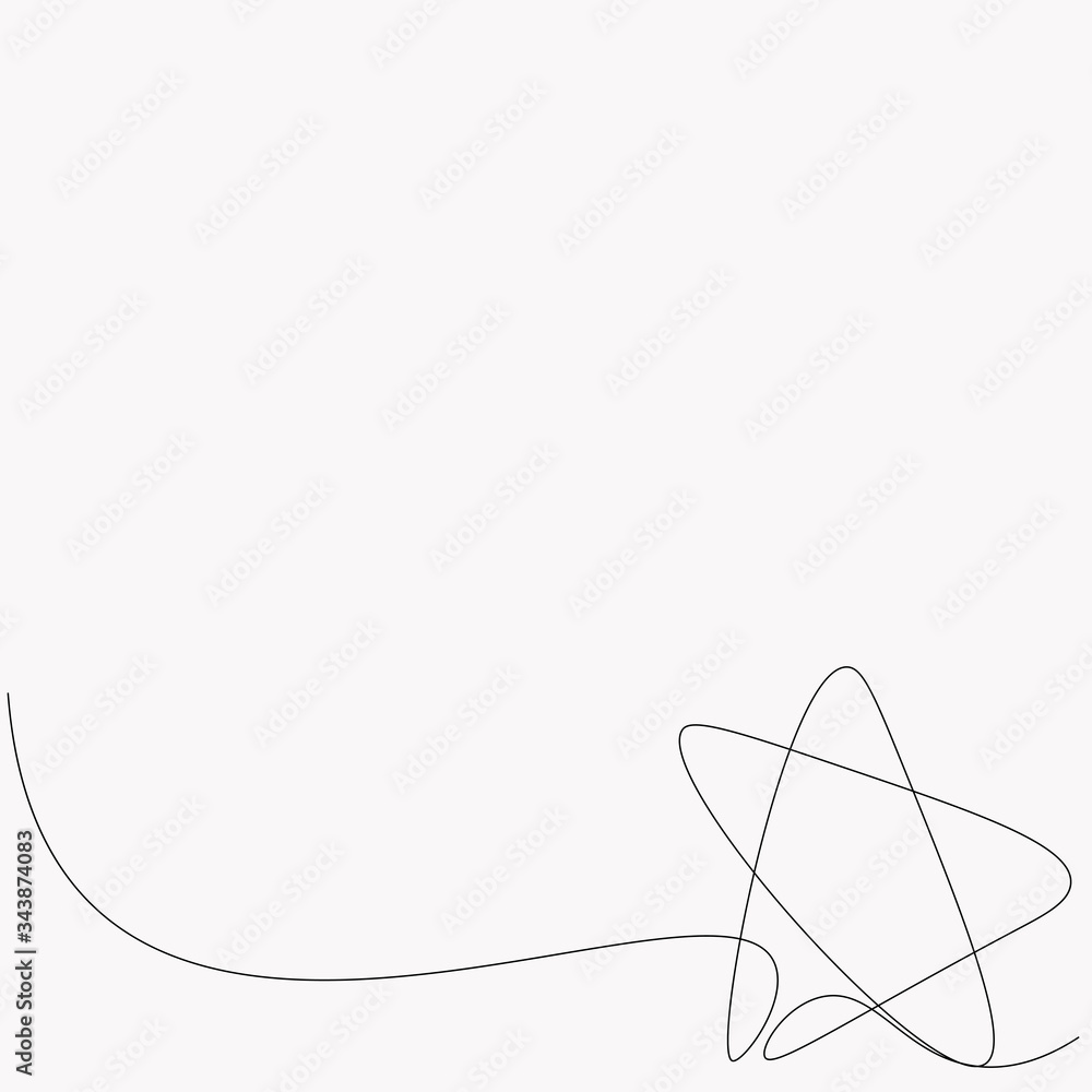 Star background continuous line drawing, vector illustration Star background continuous line drawing, vector illustration