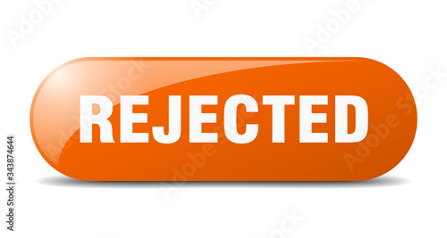 rejected button. rejected sign. key. push button.