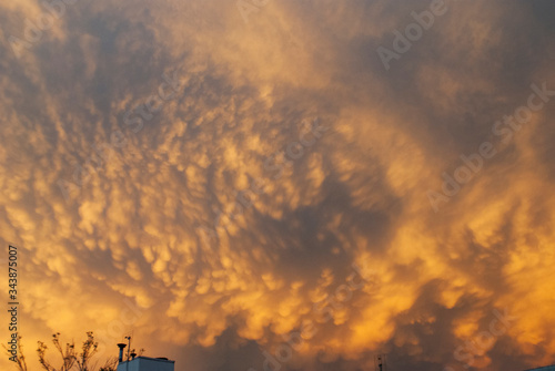 sunset in the clouds