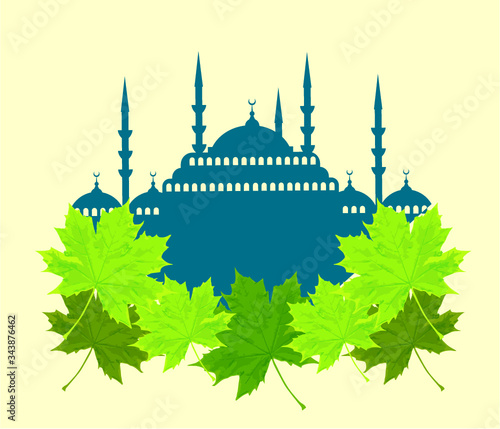 istanbul city print embroidery graphic design vector art