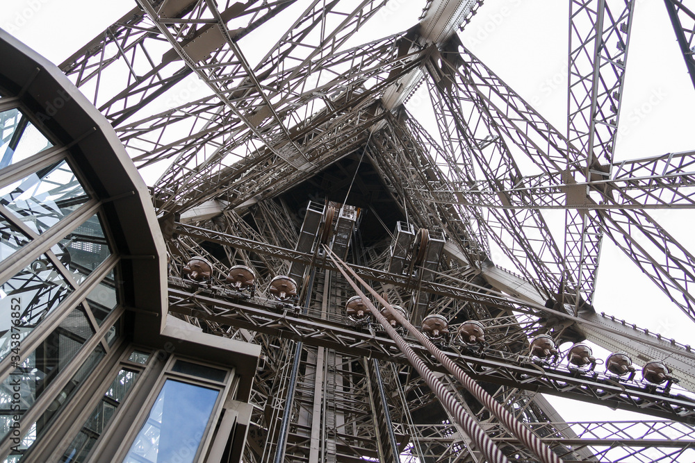 Paris, France, 2010, November, Eiffel Tower from below