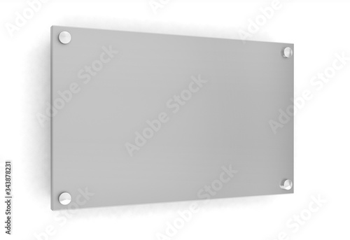 metal plate blank wall sign signboard template