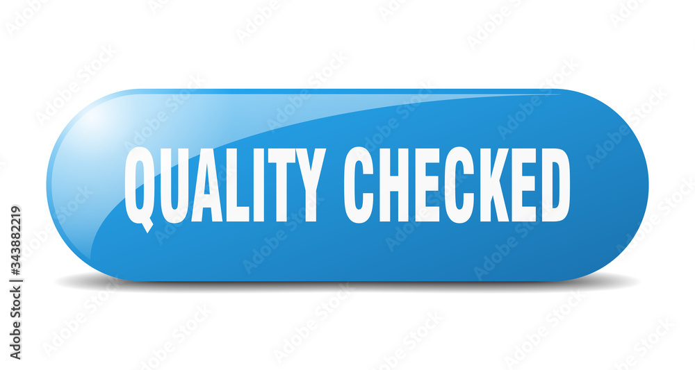 quality checked button. quality checked sign. key. push button. quality checked button. quality checked sign. key. push button.