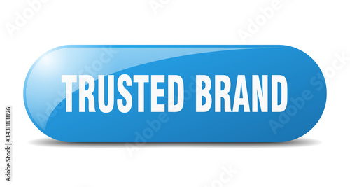 trusted brand button. trusted brand sign. key. push button.