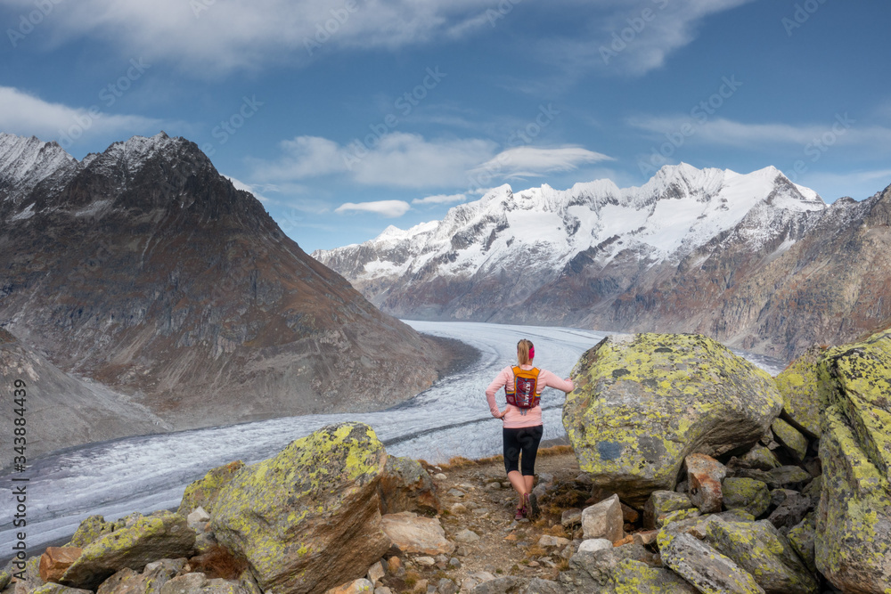 Running in the mountains 