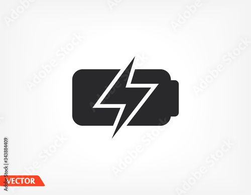 battery icon. Vector EPS 10. Lorem Ipsum Design Flat. linear work. battery icon. battery recharging