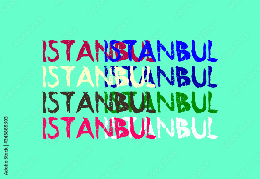 istanbul city print and embroidery graphic design vector art istanbul city print and embroidery graphic design vector art