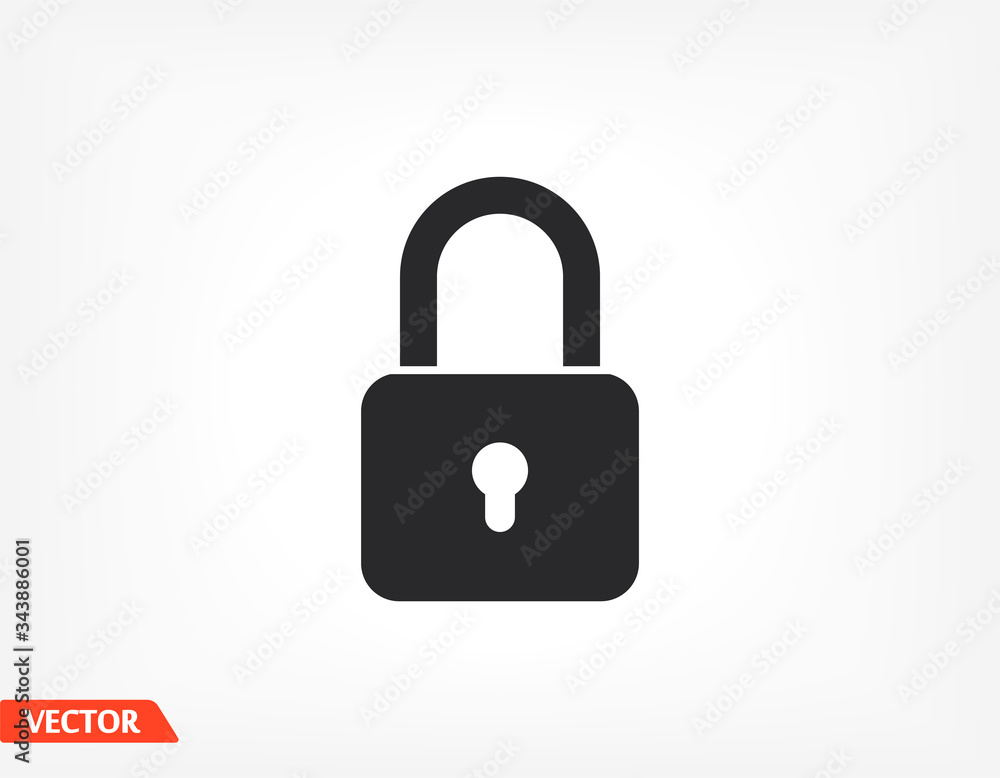lock icon. Vector Eps 10 . Lorem Ipsum Flat Design padlock lock icon. Vector Eps 10 . Lorem Ipsum Flat Design padlock
