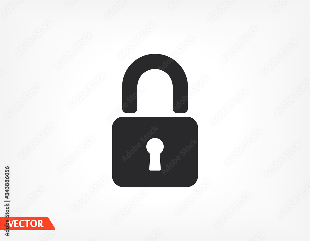 lock icon. Vector Eps 10 . Lorem Ipsum Flat Design padlock lock icon. Vector Eps 10 . Lorem Ipsum Flat Design padlock