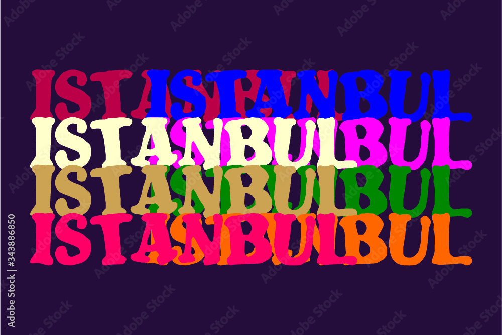 istanbul city print and embroidery graphic design vector art istanbul city print and embroidery graphic design vector art