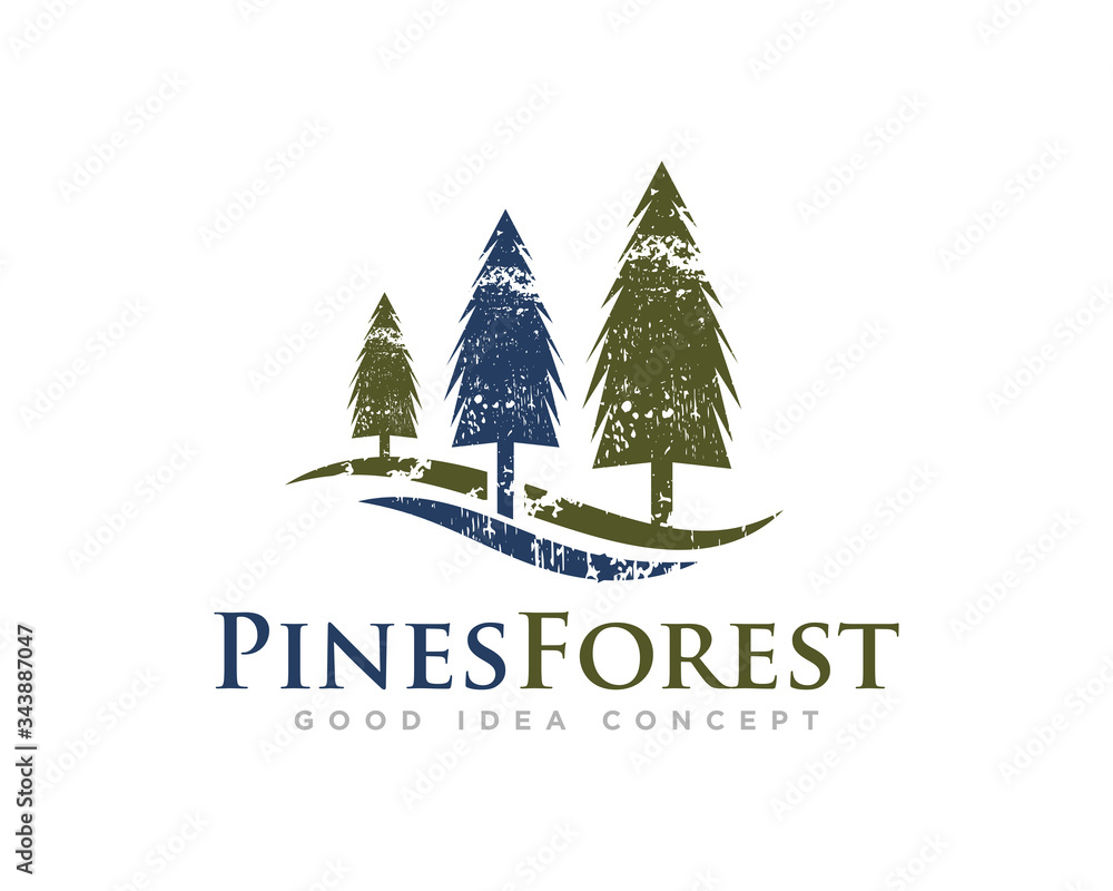 Pine Tree Logo Design Vector Pine Tree Logo Design Vector