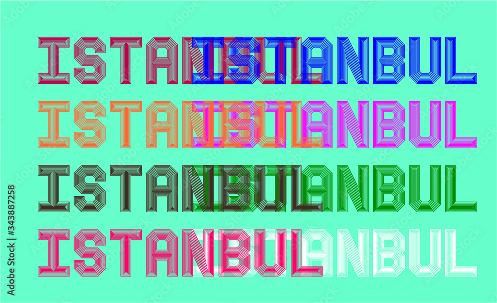 istanbul city print and embroidery graphic design vector art istanbul city print and embroidery graphic design vector art