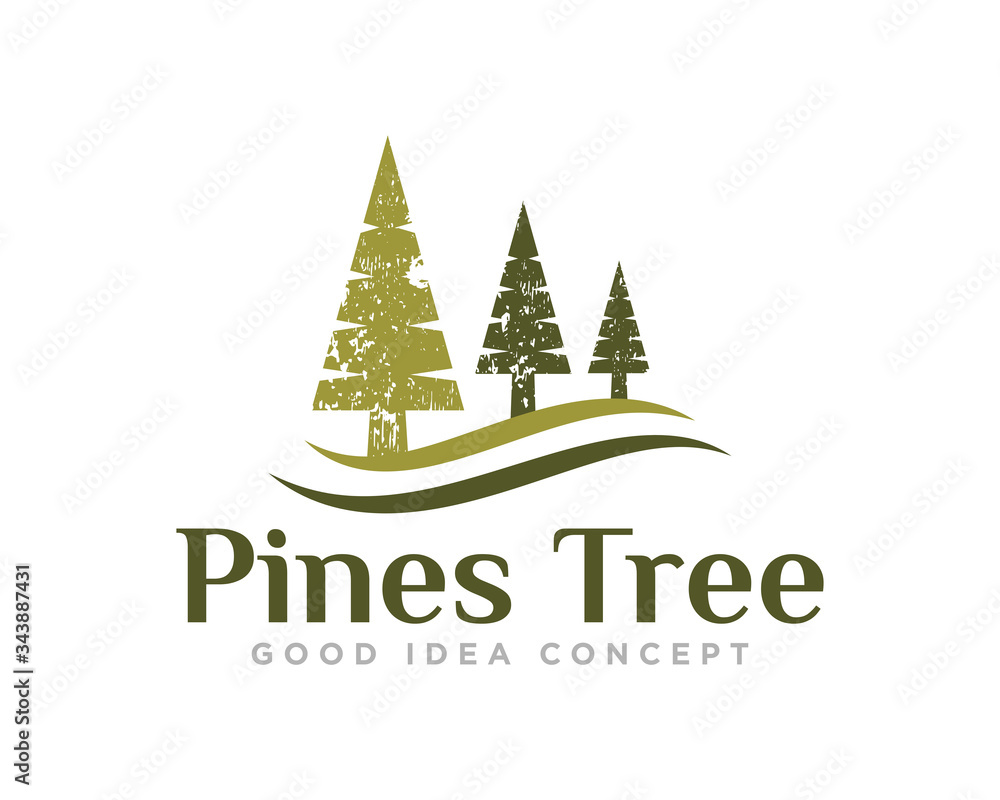 Pine Tree Logo Design Vector Pine Tree Logo Design Vector