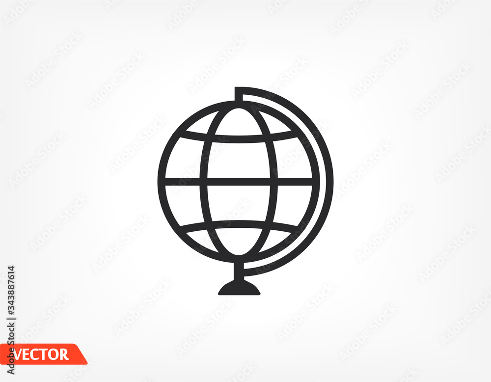 Globe icon Vector Eps 10 Lorem Ipsum Flat Design globe planet map vector Globe icon Vector Eps 10 Lorem Ipsum Flat Design globe planet map vector