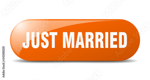 just married button. just married sign. key. push button.