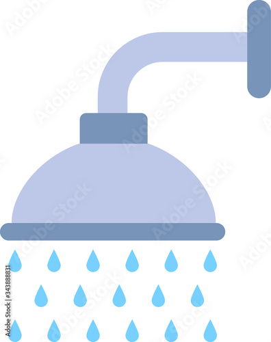 showering