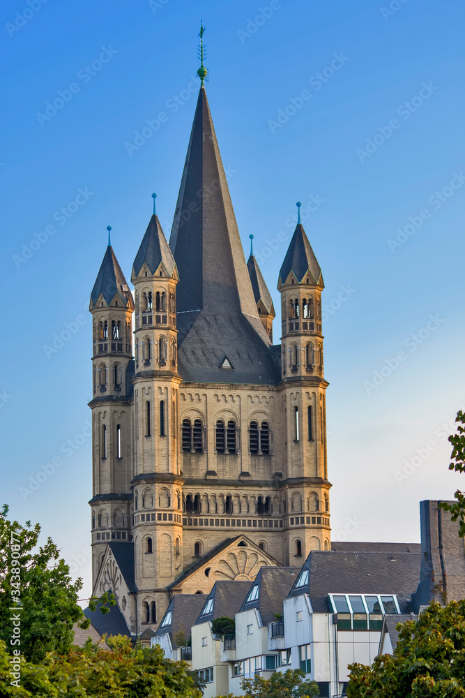 Saint Martin church in Cologne, Germany