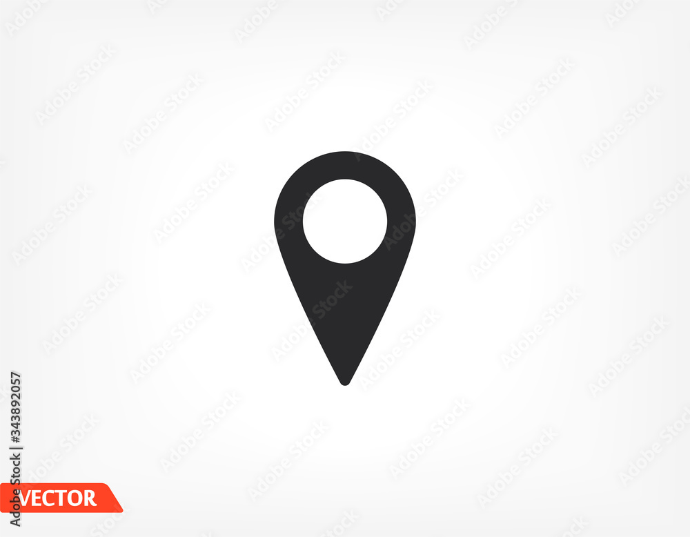 Map pointer flat icon. Vector Eps 10 navigation search engine Design Flat Map pointer flat icon. Vector Eps 10 navigation search engine Design Flat