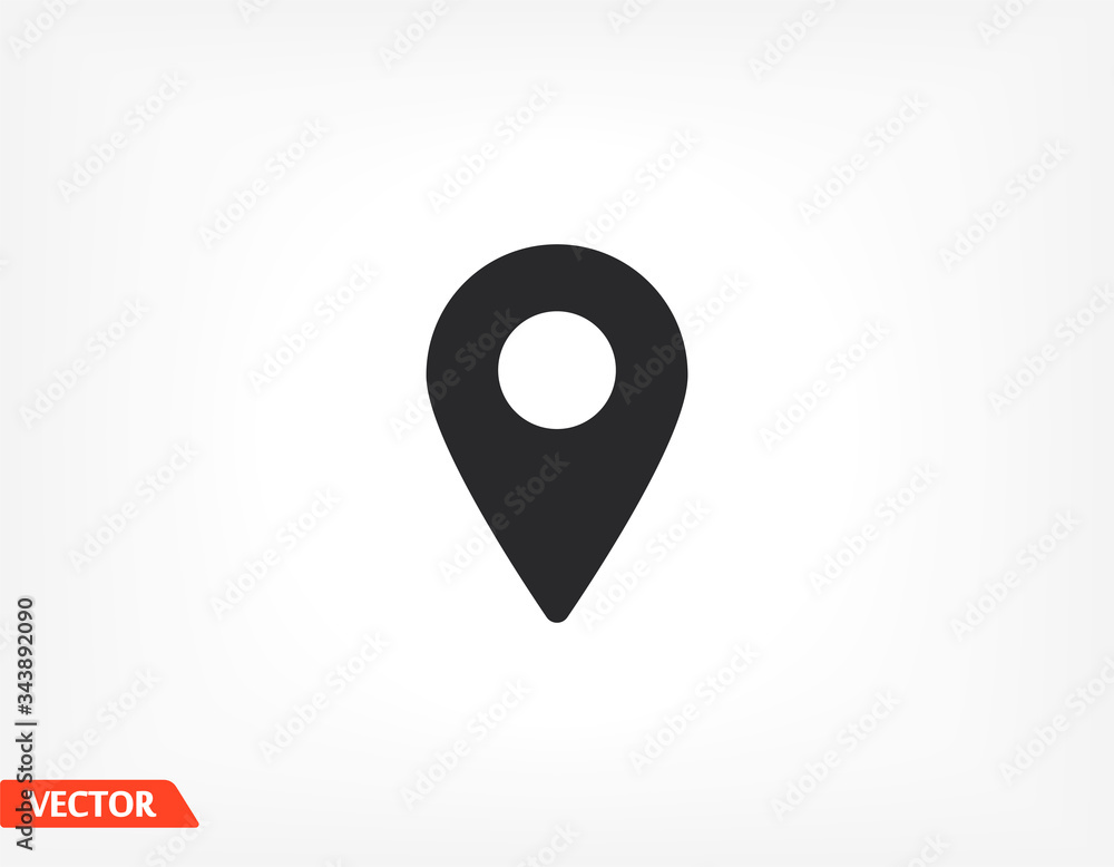 Map pointer flat icon. Vector Eps 10 navigation search engine Design Flat Map pointer flat icon. Vector Eps 10 navigation search engine Design Flat