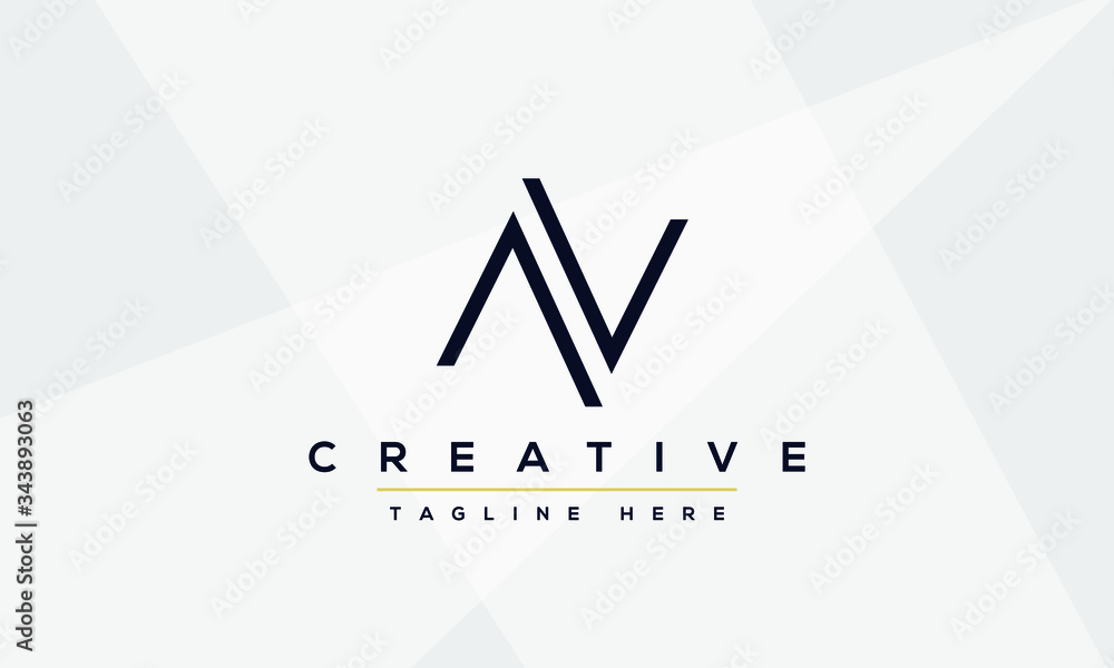 AV Letter Logo Design. Creative Modern Alphabet letters monogram icon A ...