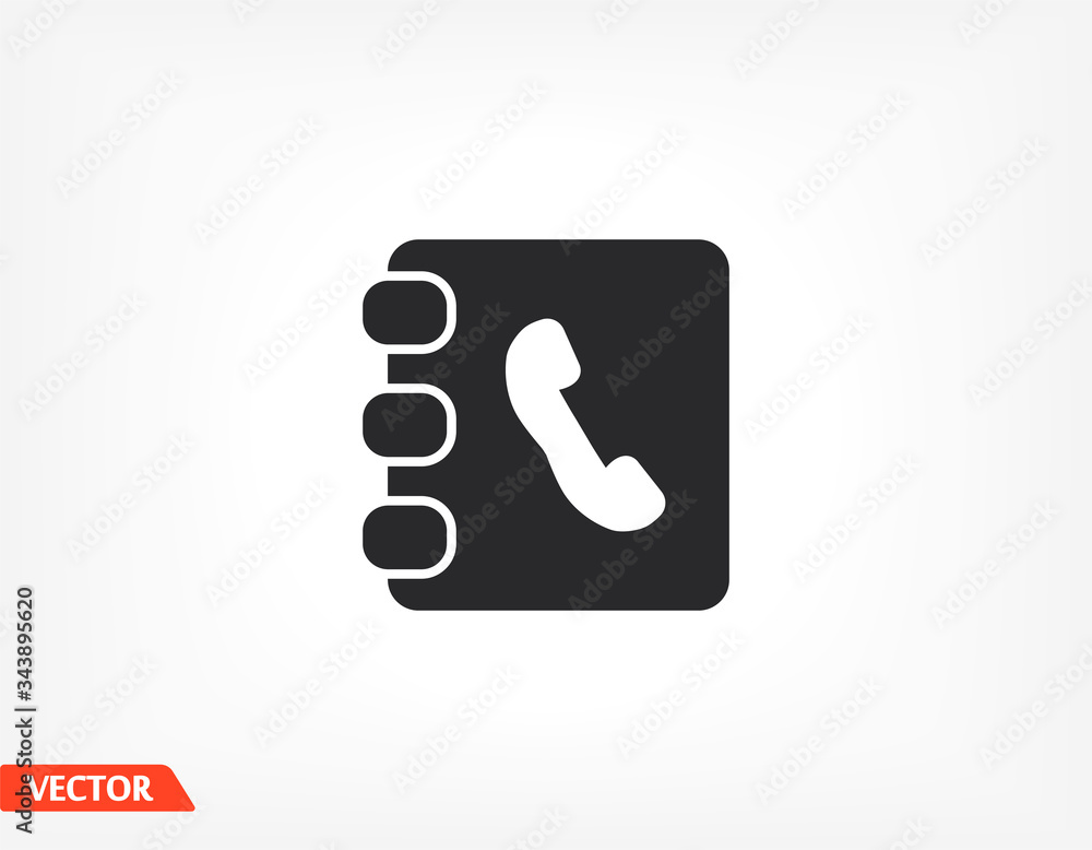 contacts book icon. contact book. Vector EPS 10 icon. The job is done for your use. work with the background contacts book icon. contact book. Vector EPS 10 icon. The job is done for your use. work with the background
