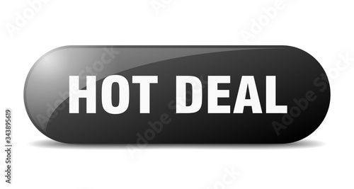 hot deal button. hot deal sign. key. push button.