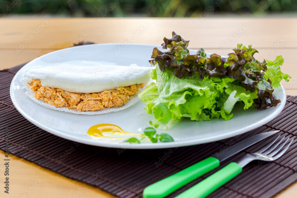 tapioca with salad, natural food tapioca with salad, natural food