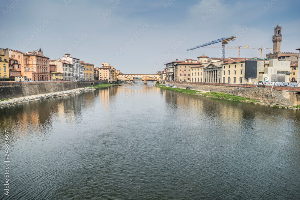 The Arno river in Florence