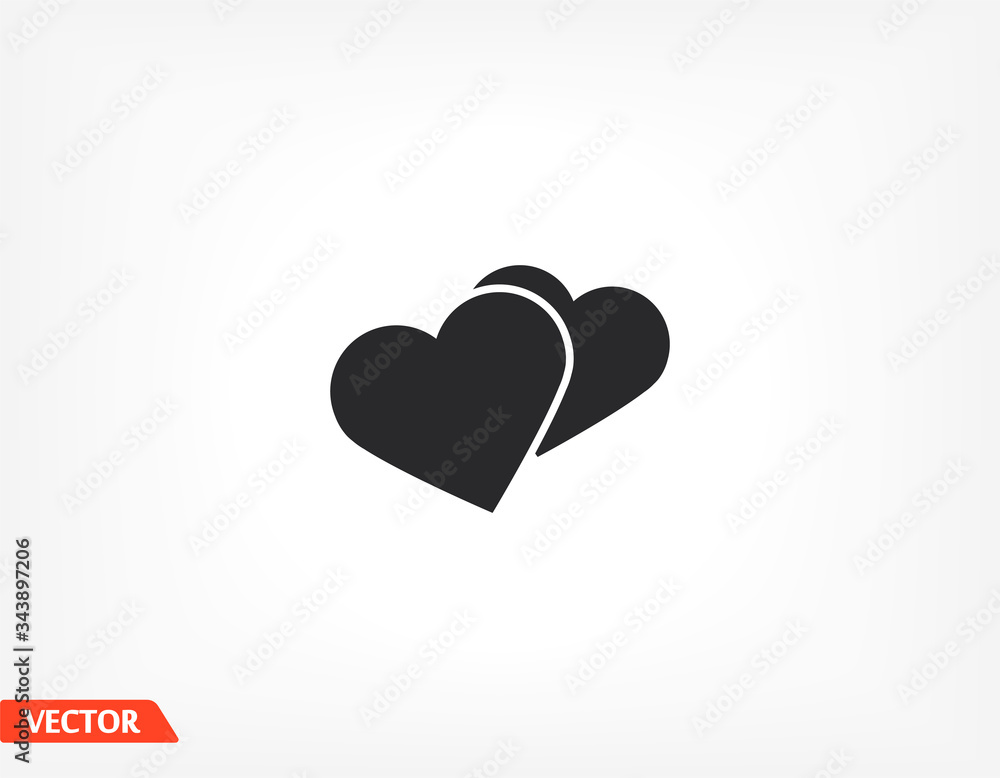 heart icon beautiful heart. love in the icon. heart vector graphics. two hearts together eternal love. 10 eps heart icon beautiful heart. love in the icon. heart vector graphics. two hearts together eternal love. 10 eps