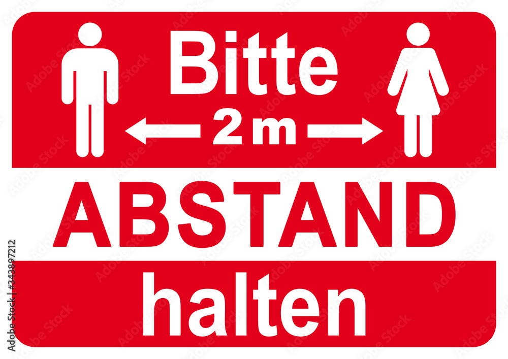 ds151 DiskretionSchild - german label: Bitte 2 m Abstand halten - poster in rot - hygiene / distance. - Druckvorlage DIN A1 A2 A3 A4 - xxl g9545 ds151 DiskretionSchild - german label: Bitte 2 m Abstand halten - poster in rot - hygiene / distance. - Druckvorlage DIN A1 A2 A3 A4 - xxl g9545