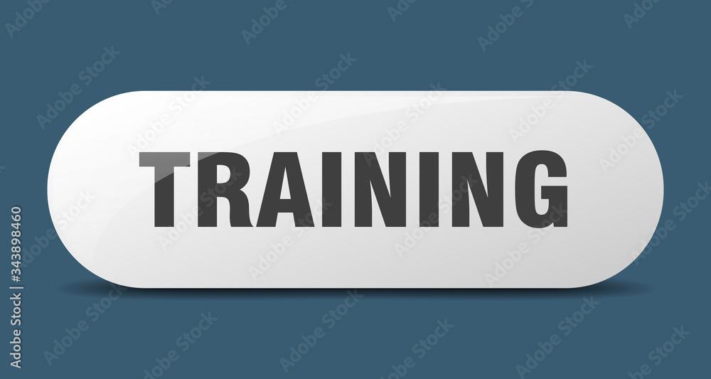 training button. training sign. key. push button.