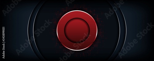 abstract luxury dark background with red circle shape